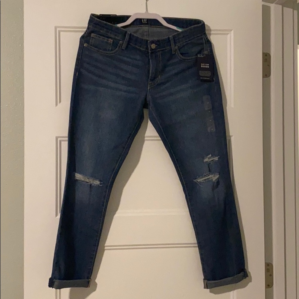 Distressed Girlfriend Jeans